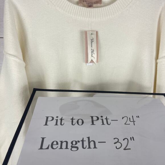 Philosophy‎ Ivory Snow Globe Sweater NWT Size 1XL - Picture 5 of 7